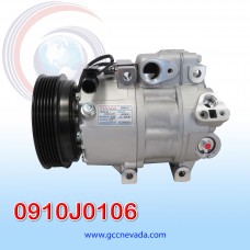COMPRESOR HYUNDAI SANTA FE 2.4L AÑO 07/12 / SONATA 3.3L / OPTIMA 2.7L 06/08 / KIA SORENTO 2.0L 11/13 / MAGENTIS 2.4L 07/10 T/P 6PK 124MM 12V VS18 NEVADA ASIA