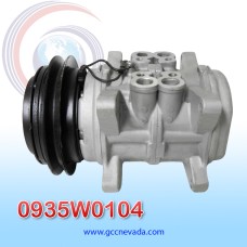 COMPRESOR NIPPOND TOYOTA 6P148 R-134-A  / SAMURAY 2F / CHEVETTE  8 OREJAS 1A ENSAMBLADO IMP