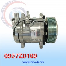 COMPRESOR 507 STD R-134-A 8 OREJAS TOMA VERTICAL O-RING 8PK 123MM 12V NEVADA ASIA