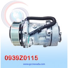 COMPRESOR 510 SANDEN R-134-A T/P TOMA HORIZONTAL MUFFLER 8PK 12V USA
