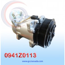 COMPRESOR 709 SANDEN R-134-A 8 OREJAS O-RING 6PK 24V ENSAMBLADO IMP 