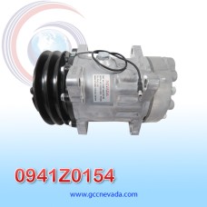 COMPRESOR 709 SD7H15 4893/4717/4777 TOMA DIAGONAL MUFFLER PAD WV R-134-A 8 OREJAS 2A 132MM 12V NEVADA ASIA