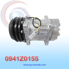 COMPRESOR 709 SHD7H15 8045 TOMA DIAGONAL MUFFLER PAD WZ R-134-A 8 OREJAS 2A 132MM 24V NEVADA ASIA                     