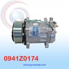 COMPRESOR 709 SD7D15 R-404-A 8 OREJAS O-RING 8PK 24V 119MM NEVADA ASIA