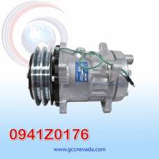 COMPRESOR 709 SD7H15 R-404-A 8 OREJAS TOMA HORIZONTAL O-RING 2A 132MM 24V NEVADA ASIA