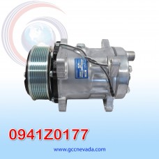 COMPRESOR 709 SD7D15 R-404-A 8 OREJAS TOMA VERTICAL O-RING 8PK 120MM 12V NEVADA ASIA