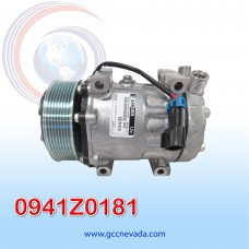 COMPRESOR 709 SANDEN SD7H15 4822 TOMA VERTICAL ORING JD R-134-A T/P 8PK 123MM 12V USA
