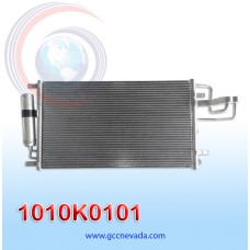 CONDENSADOR HYUNDAI TUCSON AÑO 05/09 / KIA SPORTAGE 2.0L/2.7L 05/10 R-134-A C/FILTRO 14X24.5X16 NEVADA ASIA