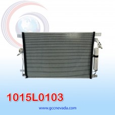 CONDENSADOR NISSAN FRONTIER / NP300 DIESEL / RENAULT ALASKA AÑO 15/19 R-134-A C/FILTRO 70X4805X1.2CM NEVADA ASIA