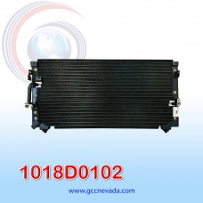 CONDENSADOR TOYOTA LAND CRUISER BURBUJA AÑO 91/93 R-134-A S/FILTRO 30X14X22MM NEVADA ASIA