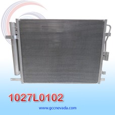 CONDENSADOR KIA SOUL AÑO 10/13 2.0L R-134-A C/FILTRO 16.5X21.5X20 NEVADA ASIA