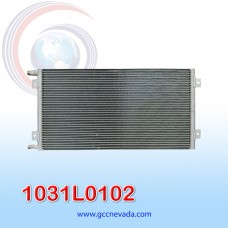 CONDENSADOR KOMATSU WA270 / WA250 AÑO 10/17 R-134-A S/FILTRO 27X14X20MM NEVADA ASIA