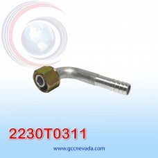 FITTING UNIVERSAL O-RING # 10 (1/2") 90° T/ACERO NEVADA ASIA