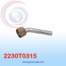 FITTING UNIVERSAL O-RING # 10 (1/2") 45° T/ACERO NEVADA ASIA