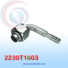 FITTING UMIVERSAL O-RING # 10-12 (5/8" - 1/2") 90° T/ALUM NAC