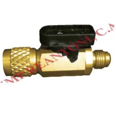 LLAVE DE PASO PARA MANGUERA DE MANOMETRO RECTO HEMBRA/MACHO ASIA