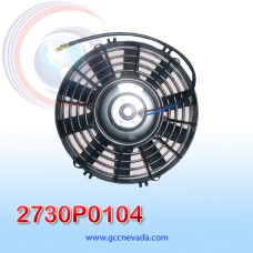 ELECTRO VENTILADOR UNIV 09" L ASPA RECTA 80W 12V NEVADA ASIA