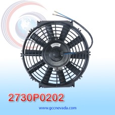 ELECTRO VENTILADOR UNIV 10" L ASPA RECTA C/BASE (PUSH) 80W 12V NEVADA ASIA