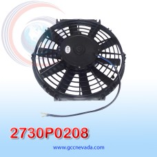 ELECTRO VENTILADOR UNIV 10" L ASPA RECTA 120W 12V 4 CARBONES NEVADA ASIA