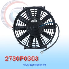 ELECTRO VENTILADOR UNIV 11" L ASPA RECTA 80W 12V NEVADA ASIA