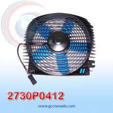 ELECTRO VENTILADOR UNIVERSAL 12" 5 ASPAS 12V C/COBERTOR SPAL ITALIA