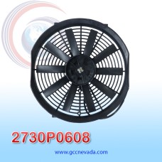 ELECTRO VENTILADOR UNIV 14" L  ASPA RECTA 120W 12V 4 CARBONES NEVADA ASIA